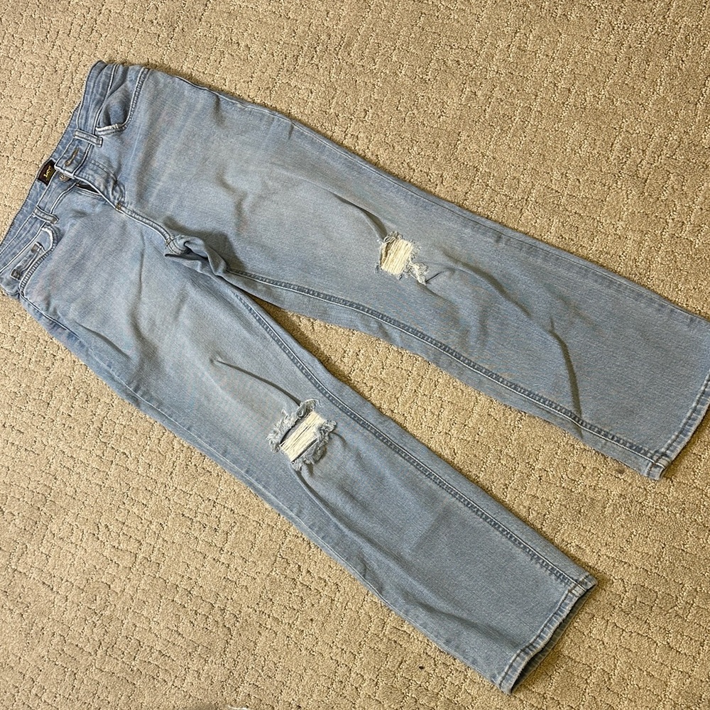 Light Blue Lee Distressed Jeans
